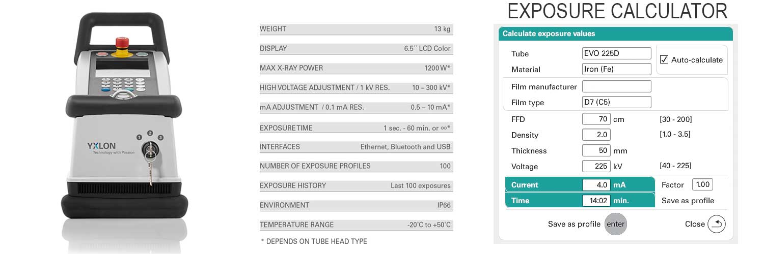 مشخصات کنترلر اشعه ایکس پرتابل CONTROL EVO